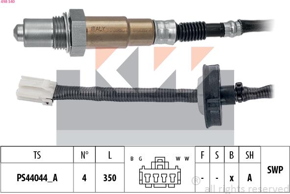 KW 498 340 - Sonda lambda autozon.pro