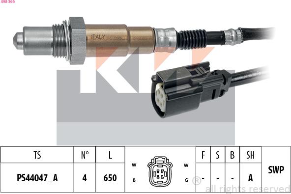 KW 498 366 - Sonda lambda autozon.pro