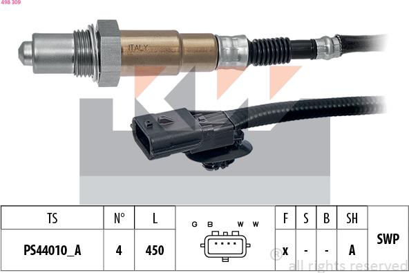 KW 498 309 - Sonda lambda autozon.pro