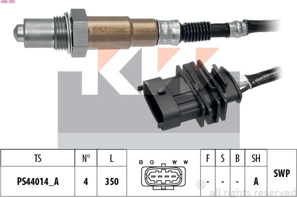 KW 498 305 - Sonda lambda autozon.pro