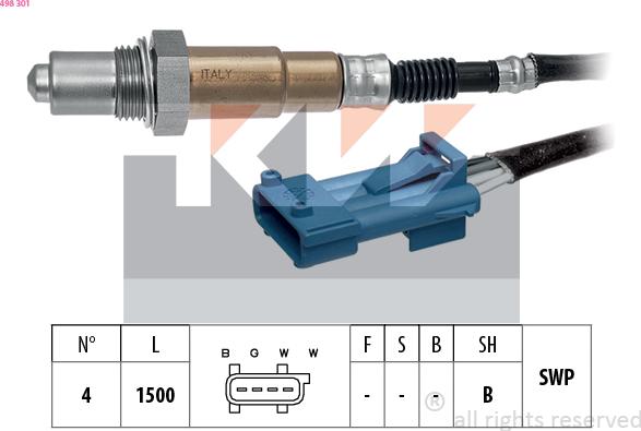 KW 498 301 - Sonda lambda autozon.pro