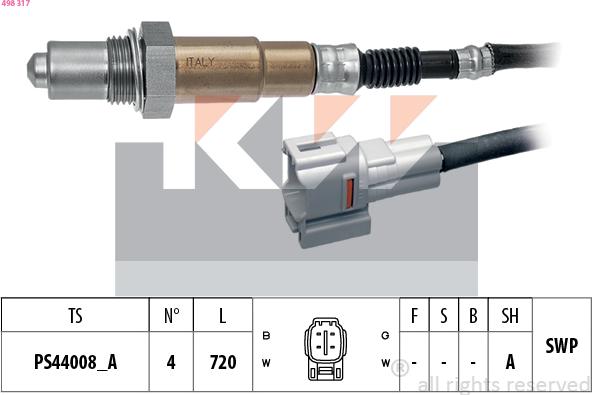 KW 498 317 - Sonda lambda autozon.pro