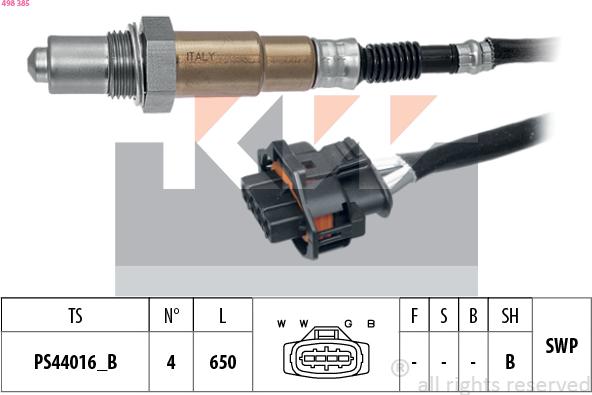 KW 498 385 - Sonda lambda autozon.pro