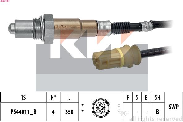 KW 498 333 - Sonda lambda autozon.pro