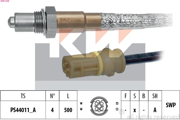 KW 498 328 - Sonda lambda autozon.pro