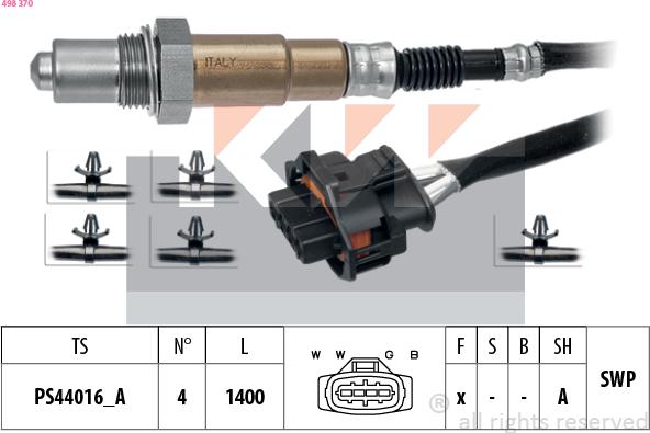 KW 498 370 - Sonda lambda autozon.pro