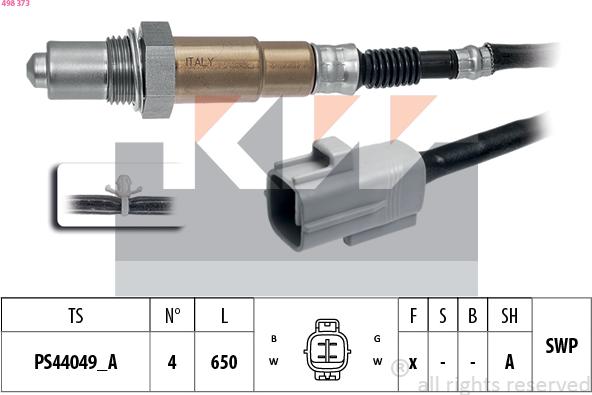 KW 498 373 - Sonda lambda autozon.pro