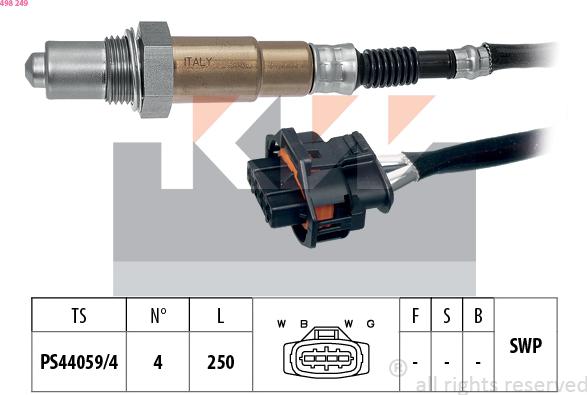 KW 498 249 - Sonda lambda autozon.pro