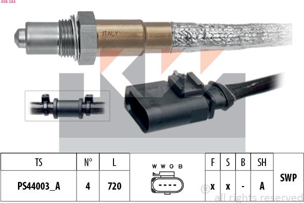 KW 498 244 - Sonda lambda autozon.pro