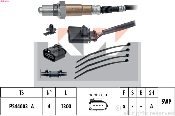 KW 498 245 - Sonda lambda autozon.pro