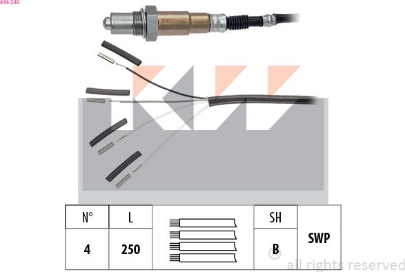 KW 498 240 - Sonda lambda autozon.pro