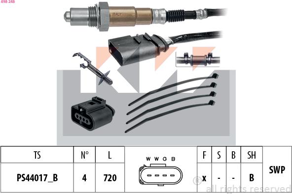 KW 498 248 - Sonda lambda autozon.pro