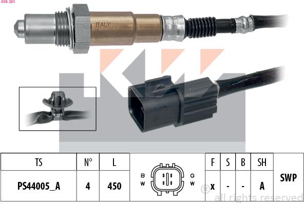 KW 498 261 - Sonda lambda autozon.pro