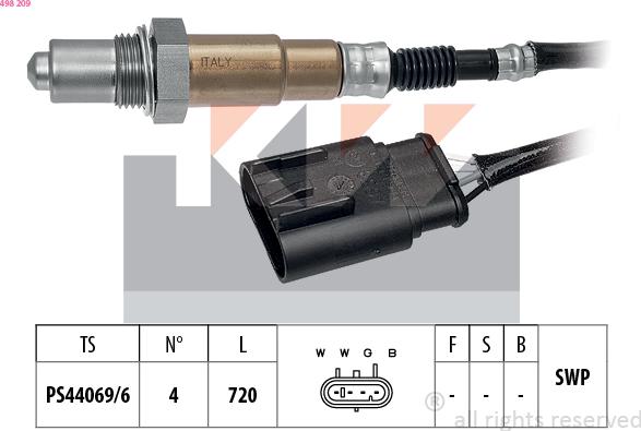 KW 498 209 - Sonda lambda autozon.pro