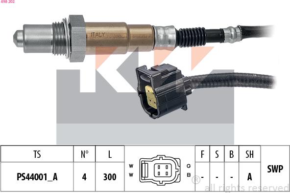 KW 498 202 - Sonda lambda autozon.pro