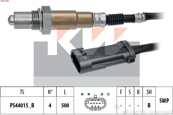 KW 498 280 - Sonda lambda autozon.pro