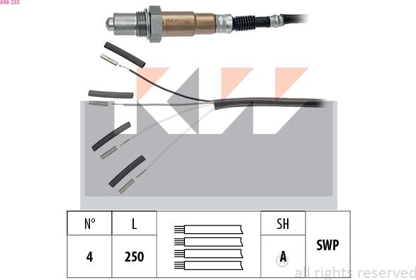 KW 498 235 - Sonda lambda autozon.pro