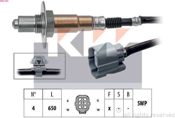 KW 498 223 - Sonda lambda autozon.pro