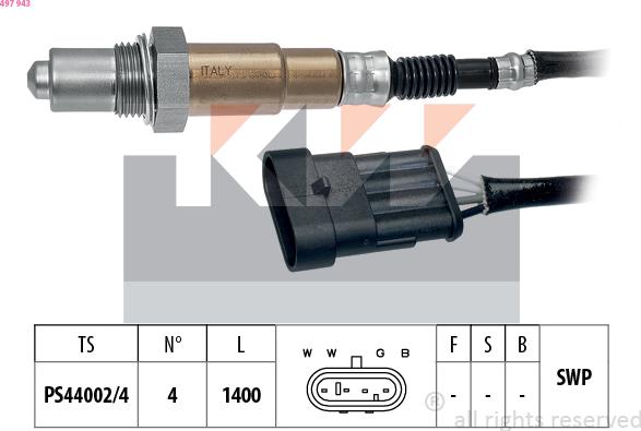 KW 497 943 - Sonda lambda autozon.pro