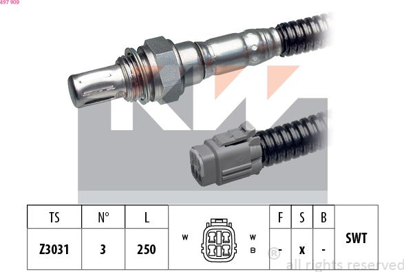 KW 497 909 - Sonda lambda autozon.pro