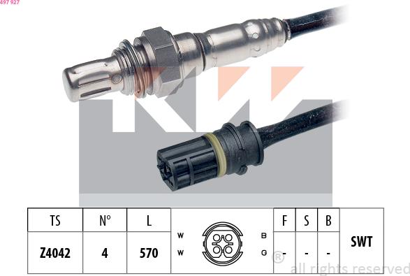 KW 497 927 - Sonda lambda autozon.pro