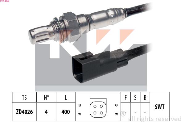 KW 497 444 - Sonda lambda autozon.pro