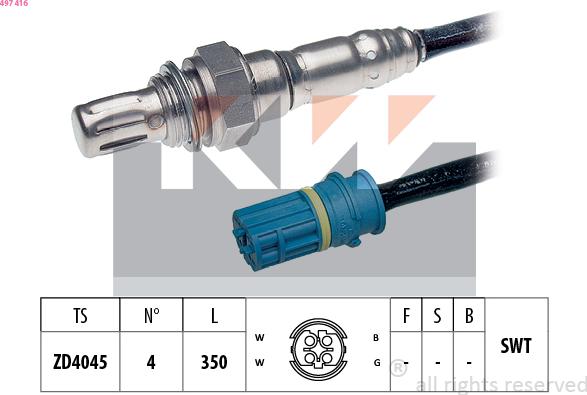 KW 497 416 - Sonda lambda autozon.pro