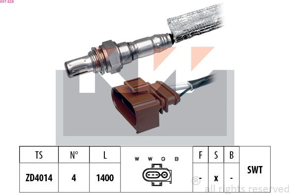 KW 497 428 - Sonda lambda autozon.pro