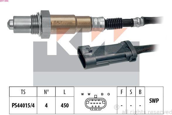 KW 497 594 - Sonda lambda autozon.pro