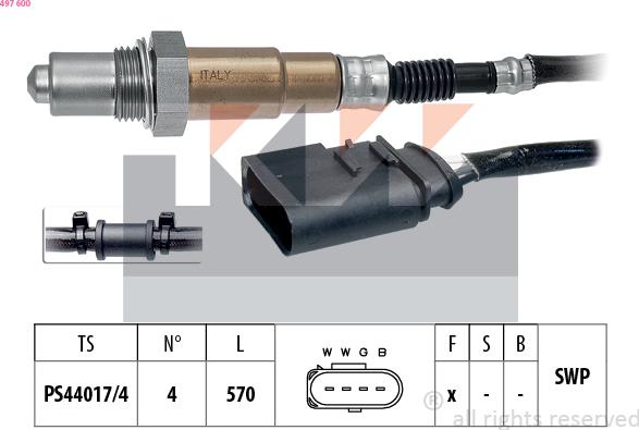 KW 497 600 - Sonda lambda autozon.pro