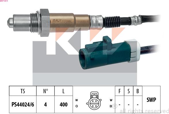 KW 497 611 - Sonda lambda autozon.pro