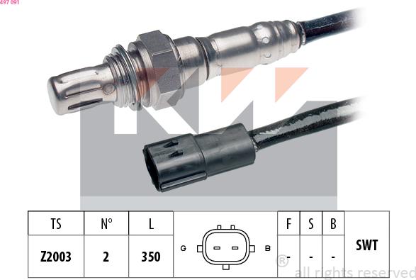 KW 497 091 - Sonda lambda autozon.pro