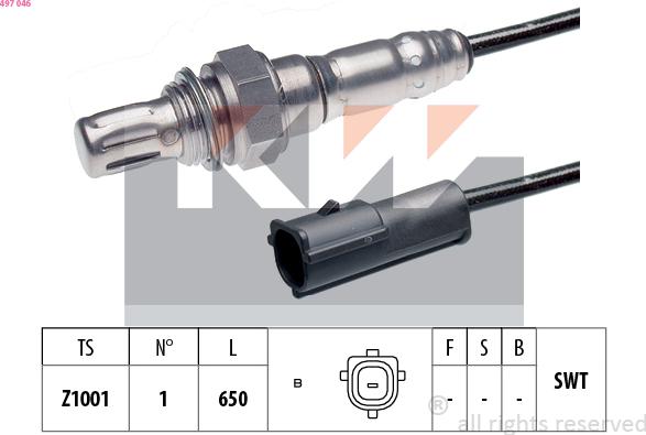 KW 497 046 - Sonda lambda autozon.pro