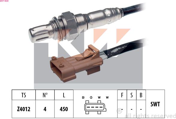 KW 497 059 - Sonda lambda autozon.pro