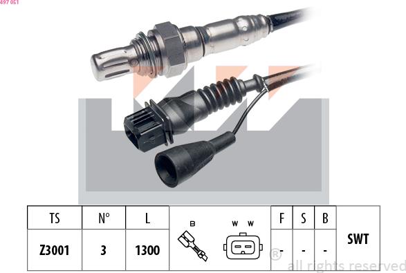 KW 497 051 - Sonda lambda autozon.pro