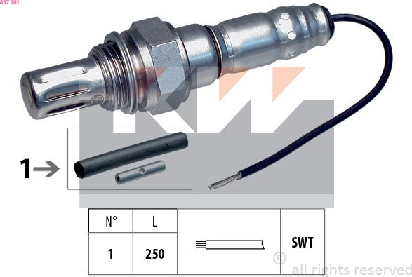 KW 497 001 - Sonda lambda autozon.pro