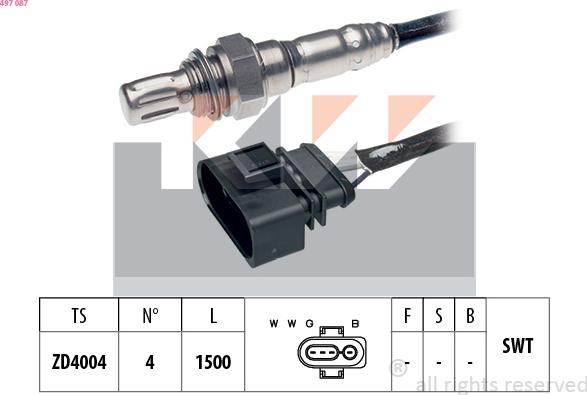 KW 497 087 - Sonda lambda autozon.pro