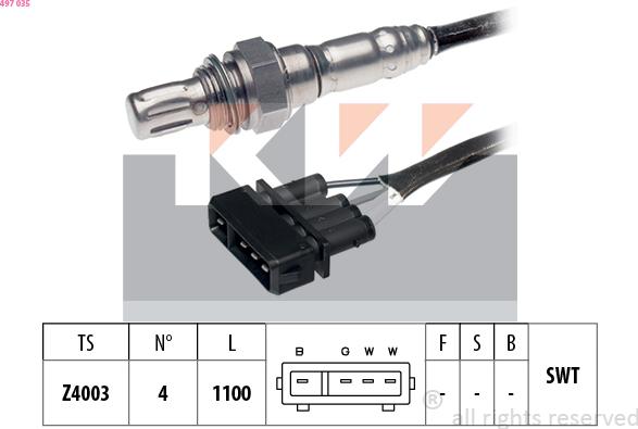 KW 497 035 - Sonda lambda autozon.pro