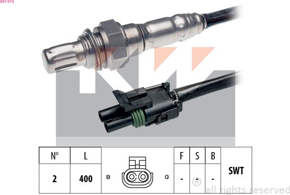 KW 497 074 - Sonda lambda autozon.pro