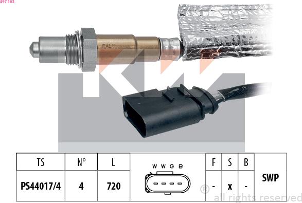 KW 497 163 - Sonda lambda autozon.pro