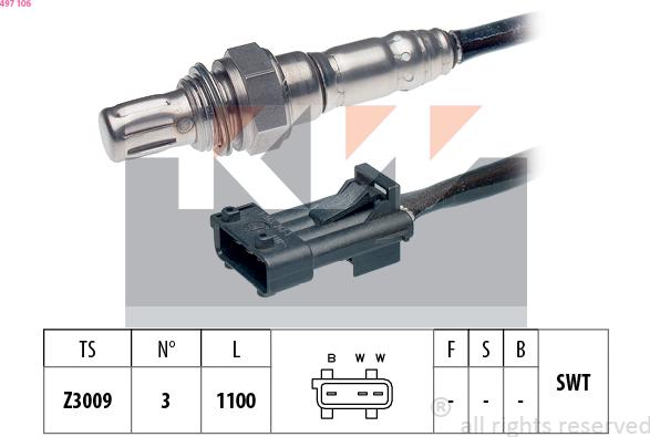 KW 497 106 - Sonda lambda autozon.pro