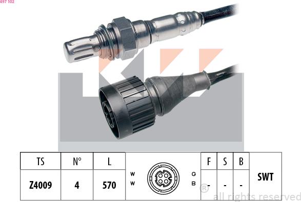 KW 497 102 - Sonda lambda autozon.pro