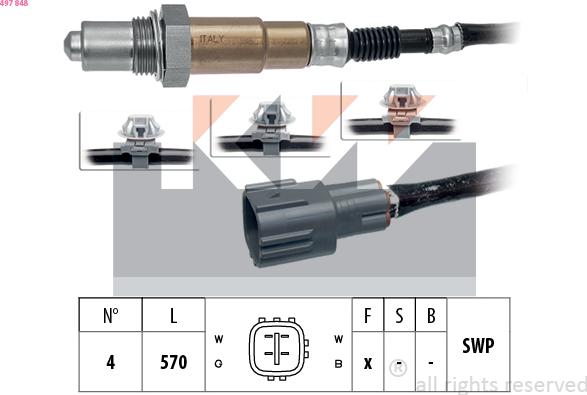 KW 497 848 - Sonda lambda autozon.pro