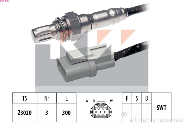 KW 497 396 - Sonda lambda autozon.pro