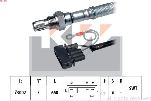 KW 497 347 - Sonda lambda autozon.pro