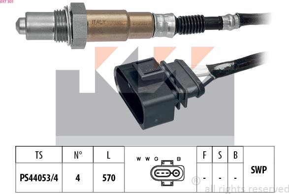 KW 497 301 - Sonda lambda autozon.pro