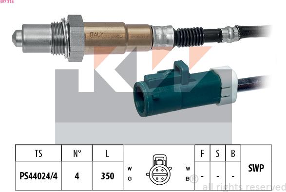 KW 497 318 - Sonda lambda autozon.pro