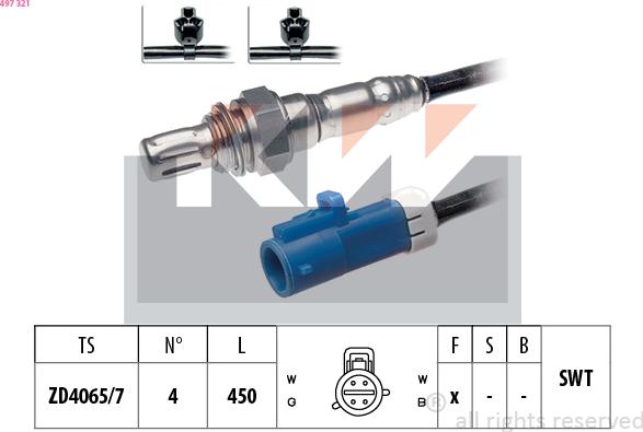 KW 497 321 - Sonda lambda autozon.pro