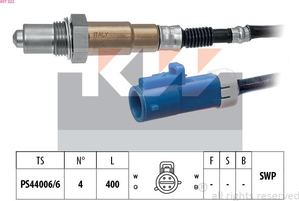 KW 497 322 - Sonda lambda autozon.pro