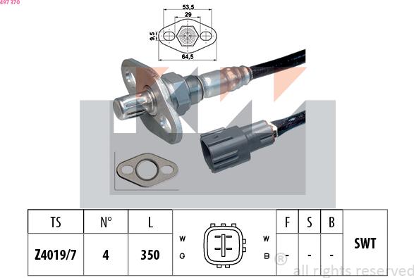 KW 497 370 - Sonda lambda autozon.pro